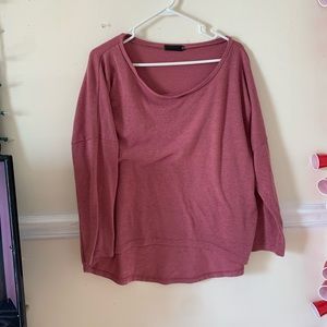 pink flowy thick cardigan